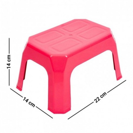 Banqueta Infantil Plástica Meninas Rosa 30 Kg