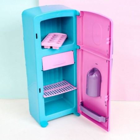 Geladeira Duplex de brinquedo Rosa Infantil Zuca Toys