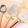 Kit Utensílios Rose God Colher Sorvete + Plaina + Cortador Pizza