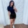 Short Meia Coxa Jeans Fake Feminino Cintura Alta