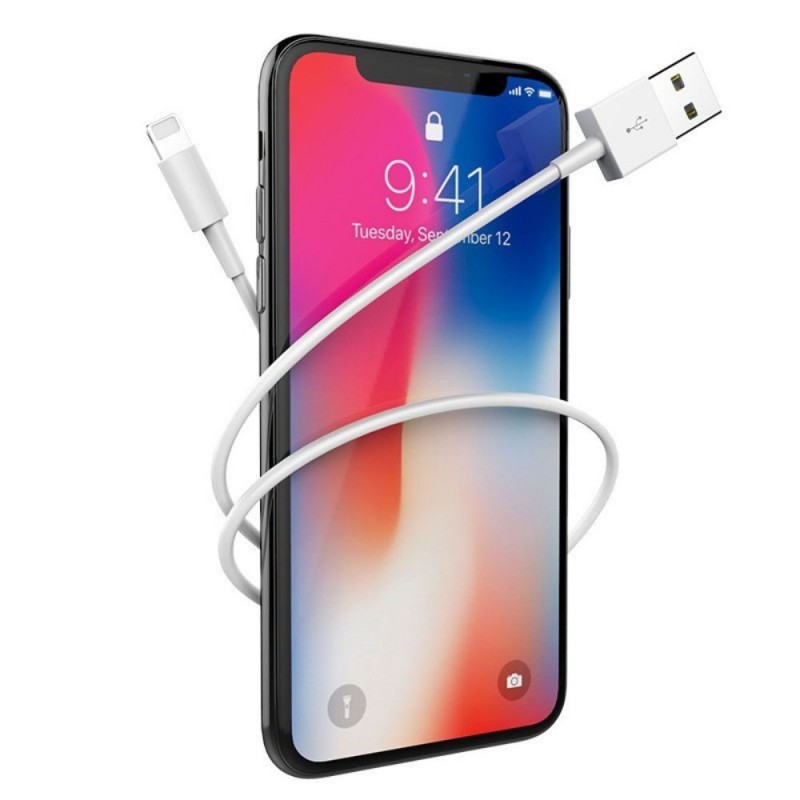 Cabo Carregamento Dados USB Iphone Turbo 1M No Atacado