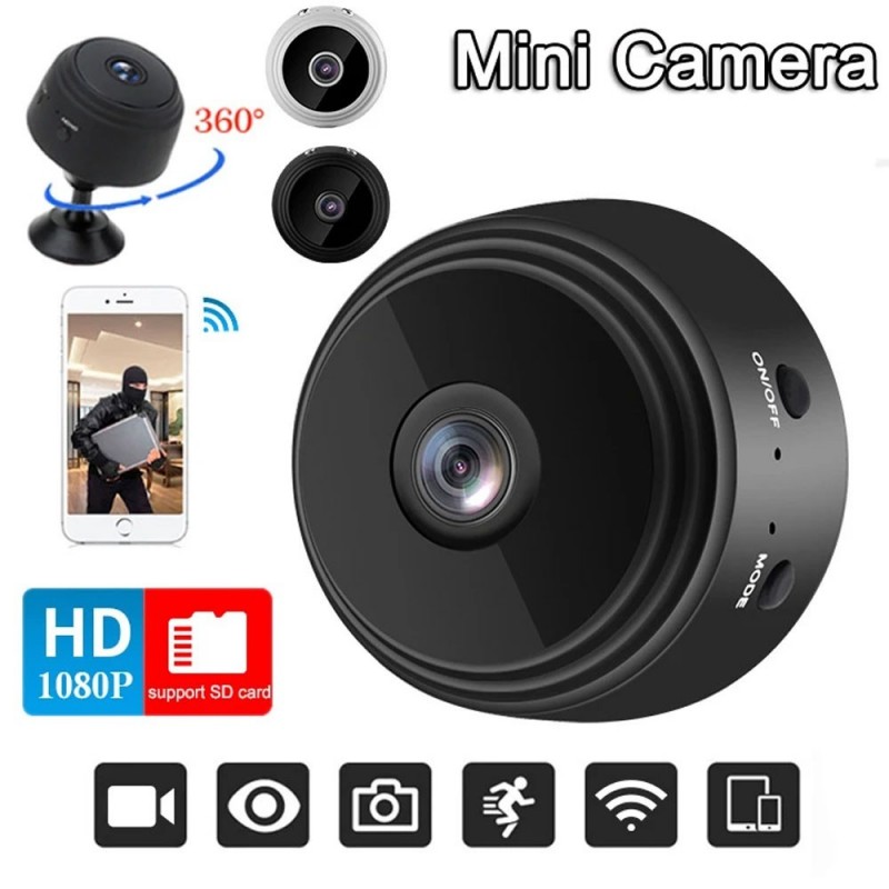 Mini Câmera A9 HD Com Visão Noturna Wifi Sem Fio Vigilância
