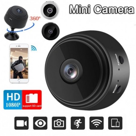 Mini Câmera A9 HD Com Visão Noturna Wifi Sem Fio Vigilância