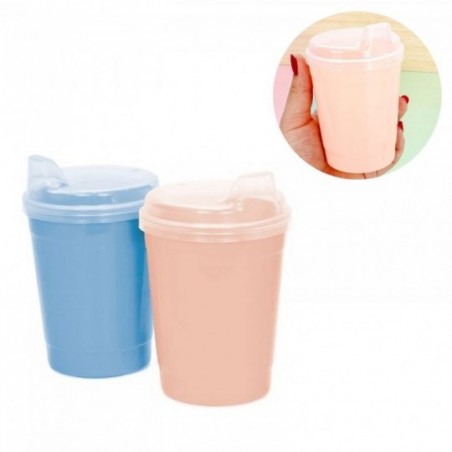 Kit Copo Infantil Chuquinha Bico 2 Peças Colorido ErcaPlast