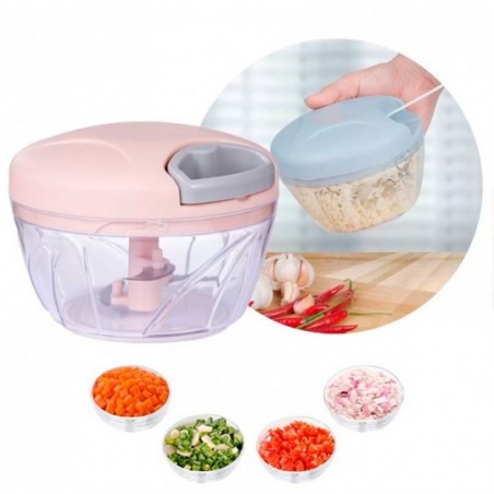 Mini Processador Manual Triturador De Alimentos De Corda