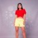Cropped Manga Bufante Com Amarração Blusa Feminina