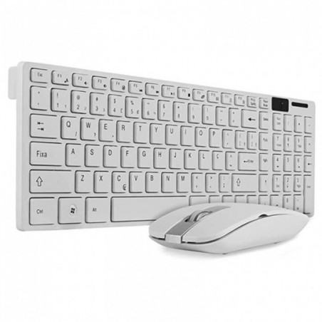 Kit Teclado + Mouse Sem Fio Wireless 10 Metros 2.4Ghz