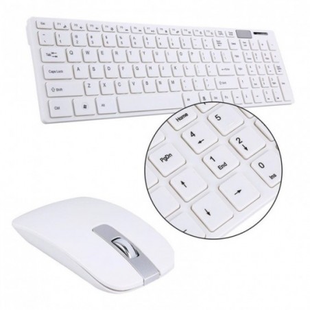Kit Teclado + Mouse Sem Fio Wireless 10 Metros 2.4Ghz
