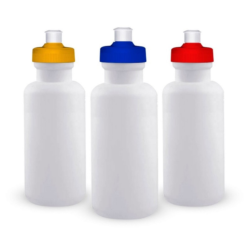 Garrafa Squeese De Plástico Com Tampa Colorida 500ML