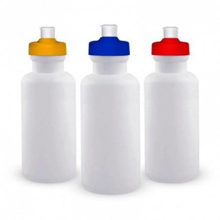 Garrafa Squeese De Plástico Com Tampa Colorida 500ML