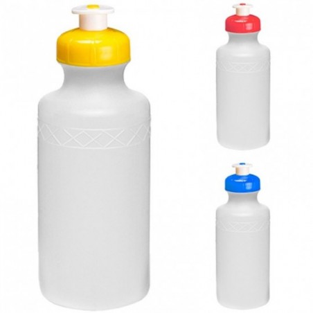 Garrafa Squeese De Plástico Com Tampa Colorida 500ML