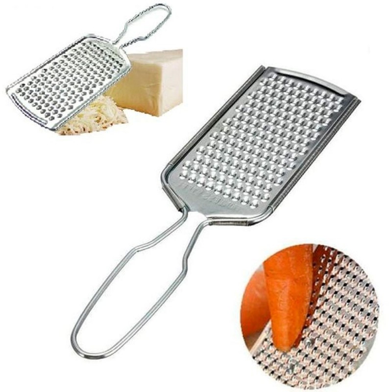 Ralador Inox 3 Peças De Alimentos 1 Face Com Cabo 20 Cm Atacado