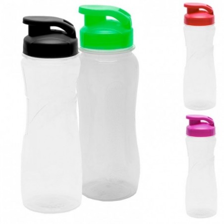 Garrafa Squeese Esportiva Pet De Plástico Colorida 500ml