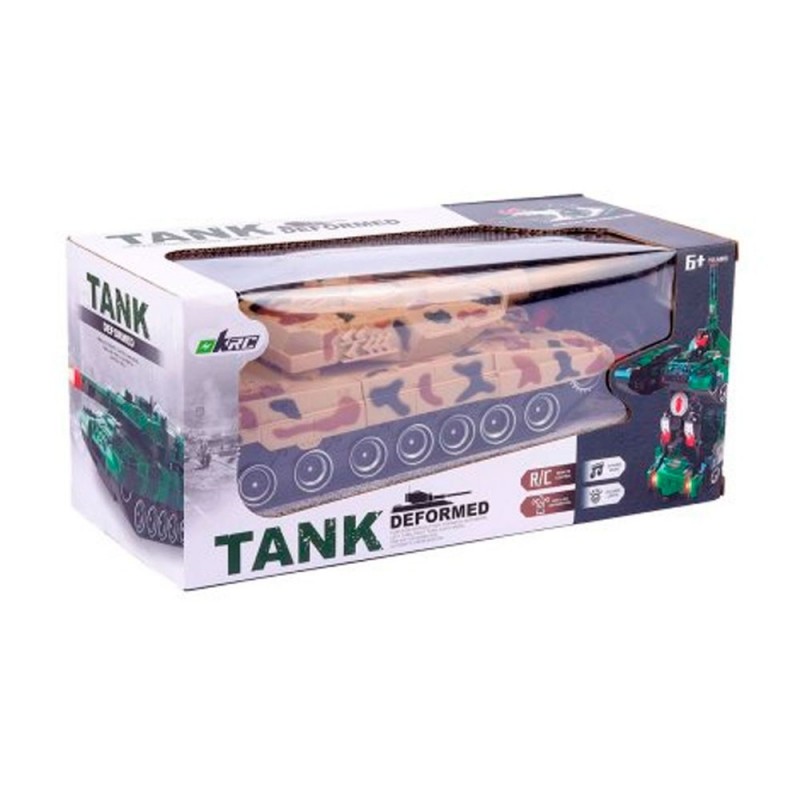Carrinho Tanque de Guerra Com Controle Remoto 2 EM 1 Robô