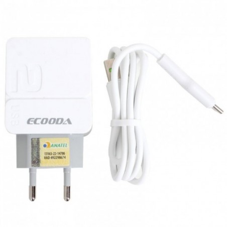 Carregador Completo Com Cabo USB IPhone E Fonte Ecooda