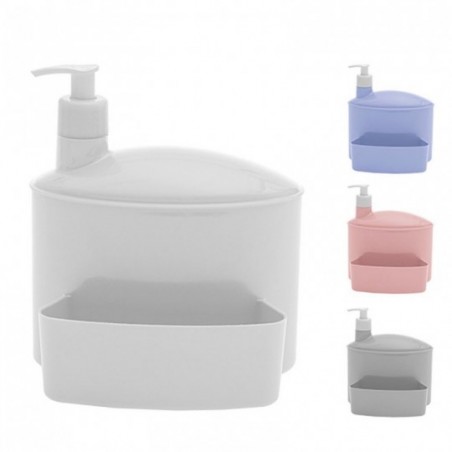 Porta Detergente E Esponja Com Dispenser Colors 1L