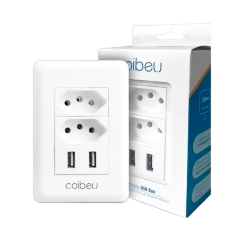 Tomada Parede Entradas Usb Carregador Universal Dispositivo