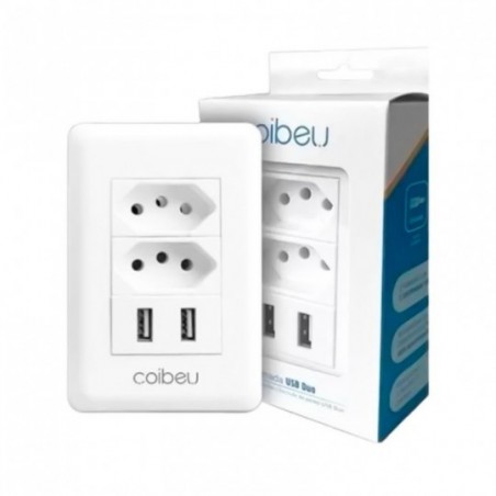 Tomada Parede Entradas Usb Carregador Universal Dispositivo