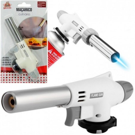 Maçarico Culinário Com Controle Manual Gourmet Profissional - Feira Da Madrugada SP
