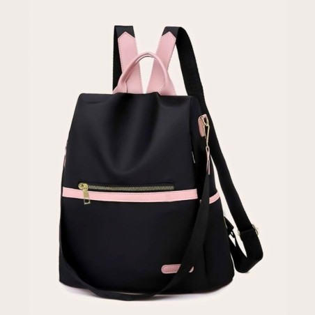 Mochila Feminina Casual Impermeável De Nylon De Alta Qualidade - Feira da Madrugada SP