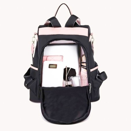 Mochila Feminina Casual Impermeável De Nylon De Alta Qualidade - Feira da Madrugada SP