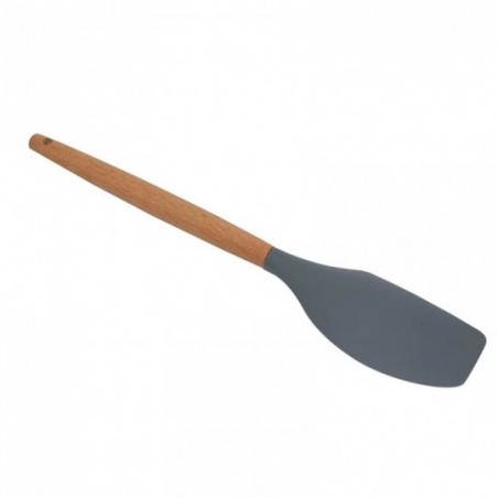 Espátula Pão Duro De Silicone Utensílio Cozinha Cabo Madeira