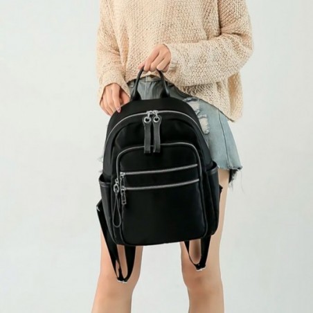 Bolsa Mochila Feminina Fashion De Nylon Lisa Média