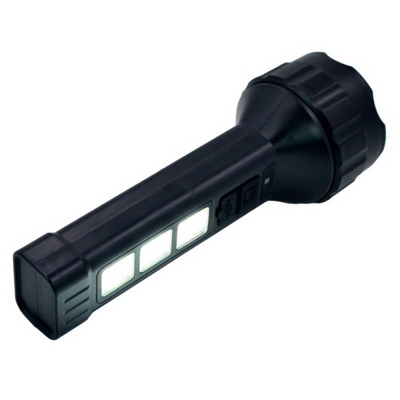 Mini Lanterna Tática Com Led E Zoom Recarregável