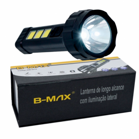 Mini Lanterna Tática Com Led E Zoom Recarregável