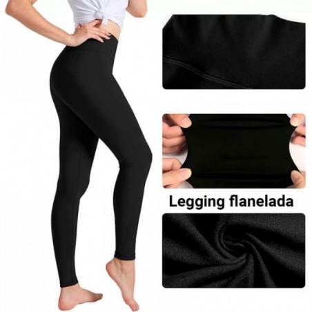 Calça Legging Flanelada Feminina Térmica Fitness