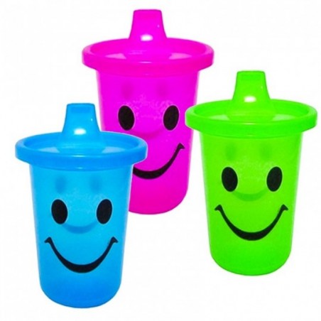 Kit 3 Copinho Baby Com Bico Plástico Copo Infantil Atacado 300ML