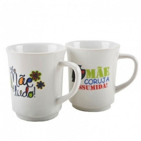Caneca De Porcelena Temática Dia Das Mães 220 ml Atacado