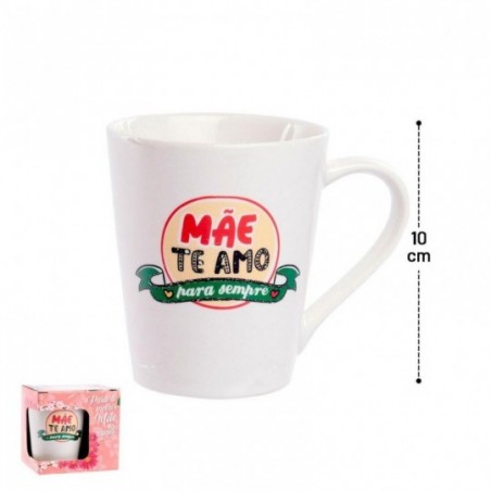 Caneca Xícara Dia Das Mães De Porcelana 250Ml Na Caixa
