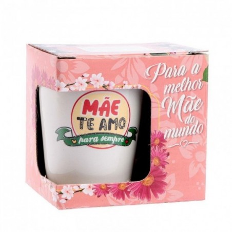 Caneca Xícara Dia Das Mães De Porcelana 250Ml Na Caixa