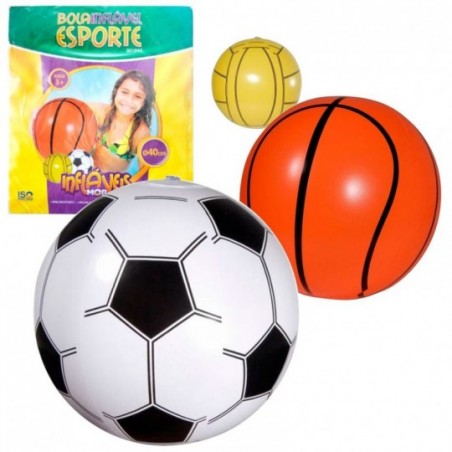 Bola Esporte 40 Cm Inflável Futebol Colors Atacado