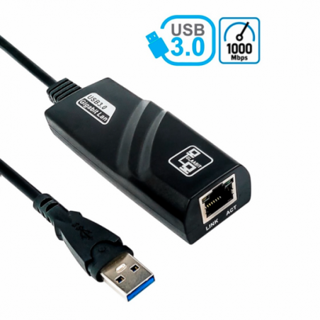 Adaptador Rede Usb 3.0 Gigabit Rj45 Ethernet 10/100/1000