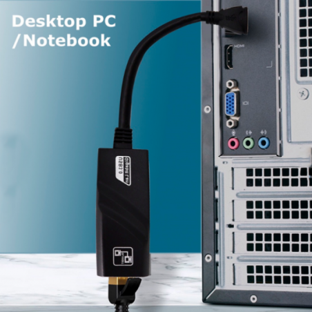Adaptador Rede Usb 3.0 Gigabit Rj45 Ethernet 10/100/1000