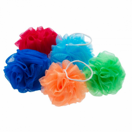 3 Mini Esponjas Bucha Para Banho Nylon Limpa Massageia