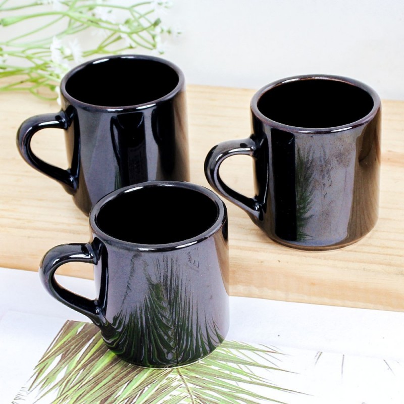 Xícara De Café Canequinha De Porcelana 3 Peças 60ML