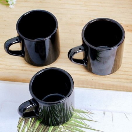 Xícara De Café Canequinha De Porcelana 3 Peças 60ML