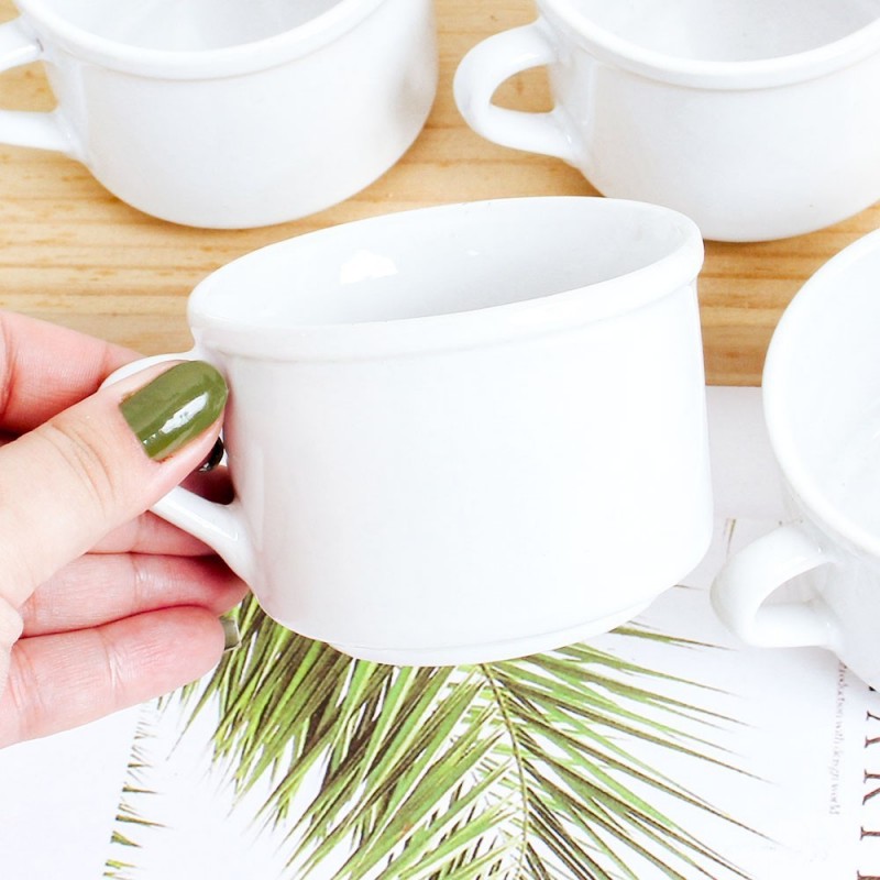 Caneca De Chá Porcelana Xícara Branca 150ML