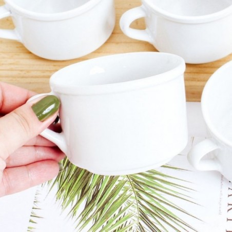 Caneca De Chá Porcelana Xícara Branca 150ML
