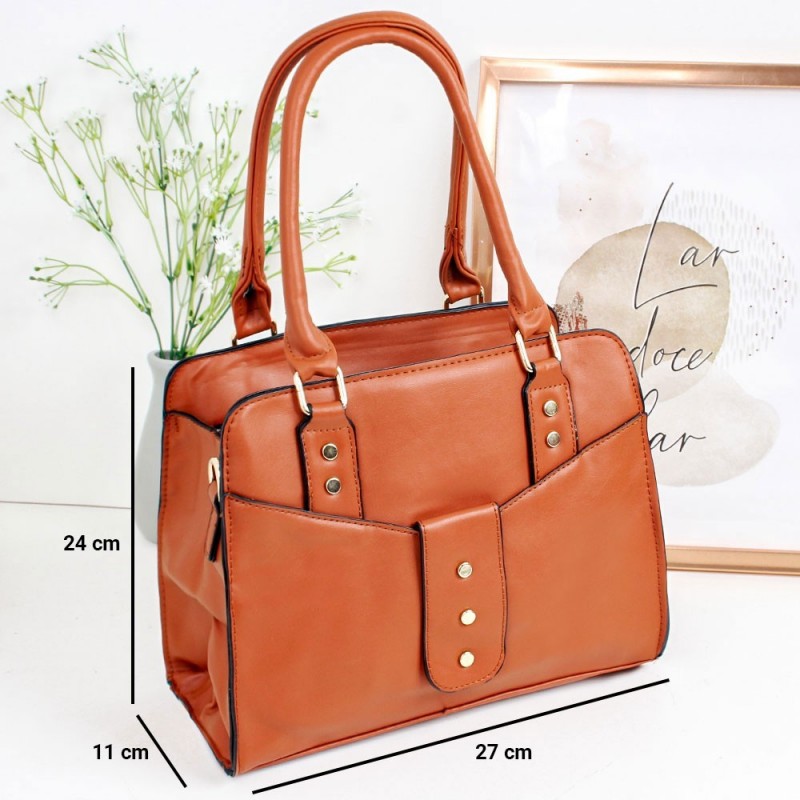 Bolsa Feminina Média Estruturada Social Com Alça De Ombro