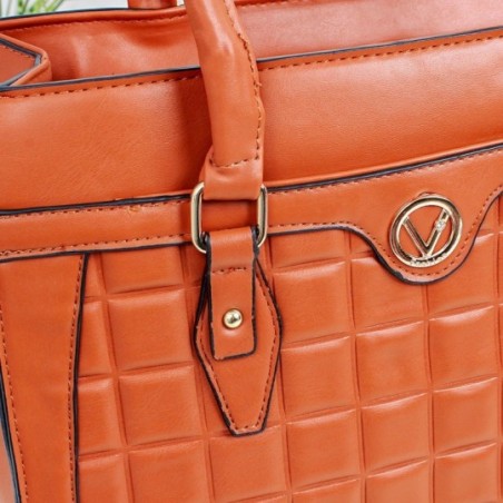 Bolsa Feminina Grande Com Detalhes Acolchoados De Ombro luxo