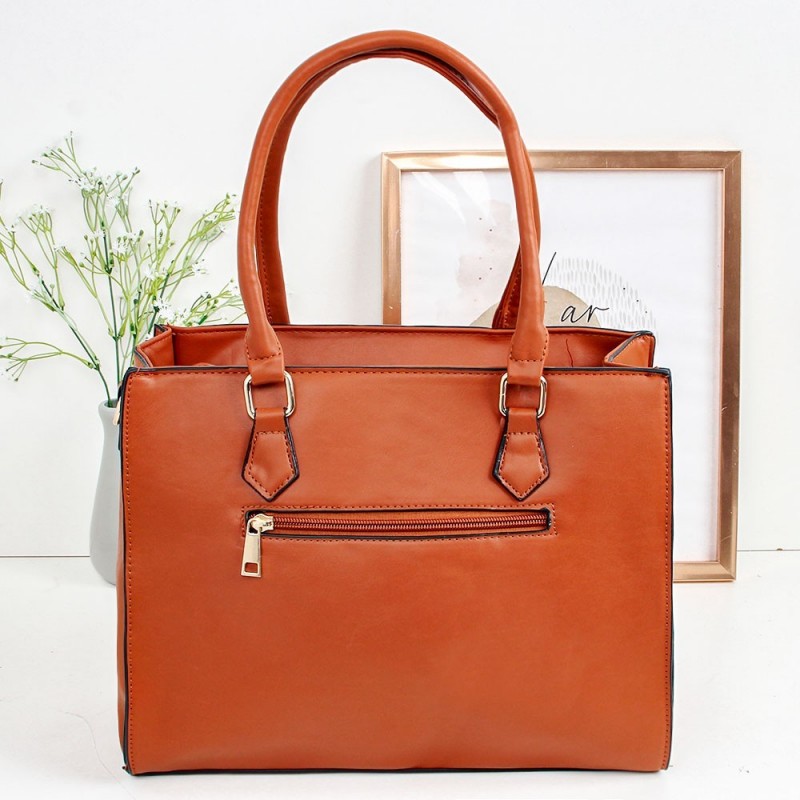 Bolsa Feminina Grande Com Detalhes Acolchoados De Ombro luxo