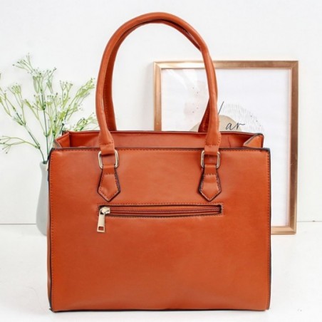 Bolsa Feminina Grande Com Detalhes Acolchoados De Ombro luxo