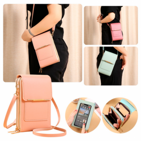 Bolsa Feminina Mini Para Celular Carteira Ombro