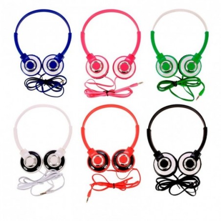 Fone De Ouvido Headphone Colorido Com Fio P2