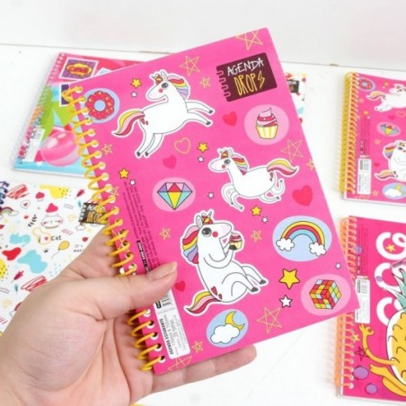Kit 9 Agendas Caderno De Anotação Estampada 20 Folhas