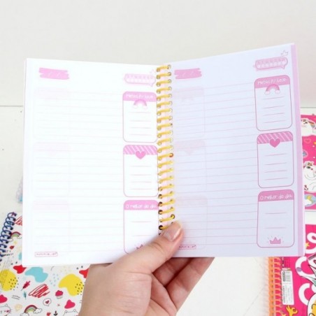 Kit 9 Agendas Caderno De Anotação Estampada 20 Folhas
